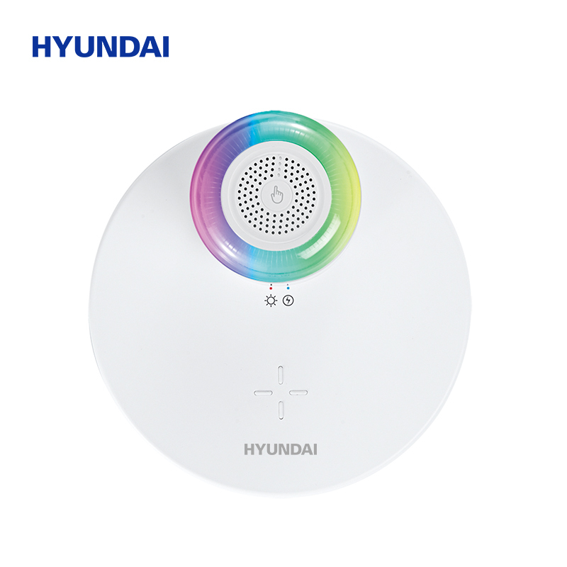 HYUNDAI现代-_x005f 时尚炫彩磁吸夜灯无线充音箱 YH-F020 .