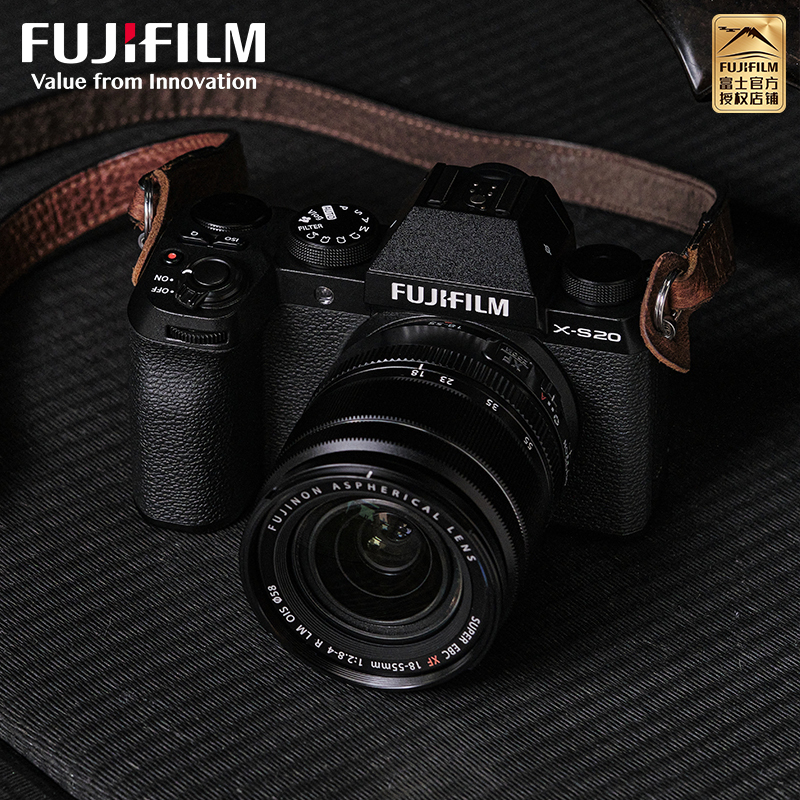 FUJIFILM/富士无反微单数码X-S20/1545标配 机身6K高清vlog复古入门无反微单数码相机 富士xs20/15-45 184万像素 翻转式 触屏 人眼/面部 主体追踪高清大图