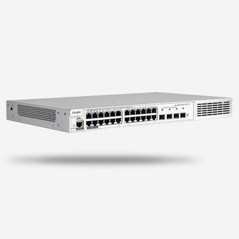 锐捷(Ruijie)24口Poe交换机千兆三层网管核心RG-NBS5710-24GT4SFP-E-P