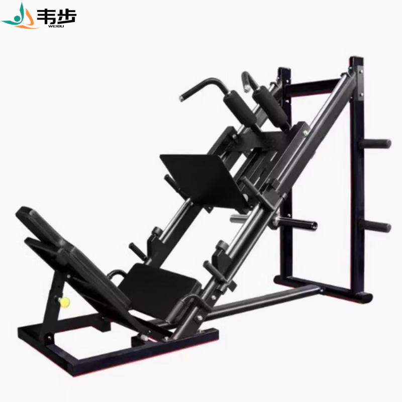 韦步WB-LS1001斜蹲机45度倒蹬机腿部背部训练器力量蹬腿健身器材高清大图