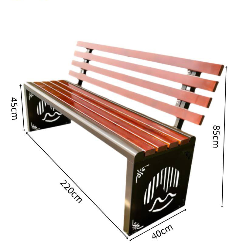 豫众诺 公园凳 220cm 把高清大图