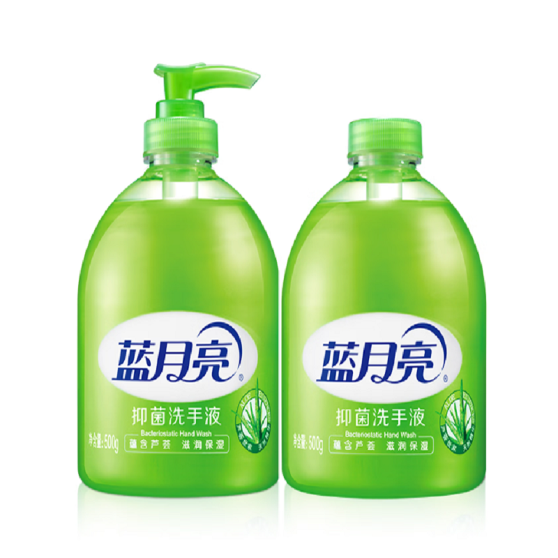 蓝月亮 芦荟抑菌洗手液 500G+500G 双瓶装