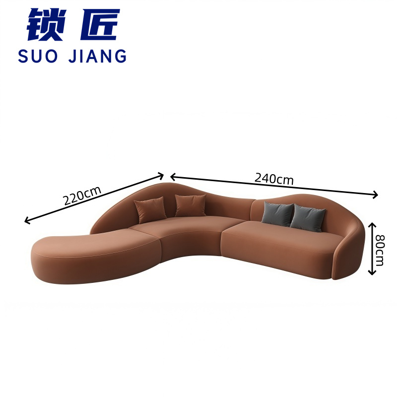 锁匠 商务沙发1+1+3+茶几套高清大图