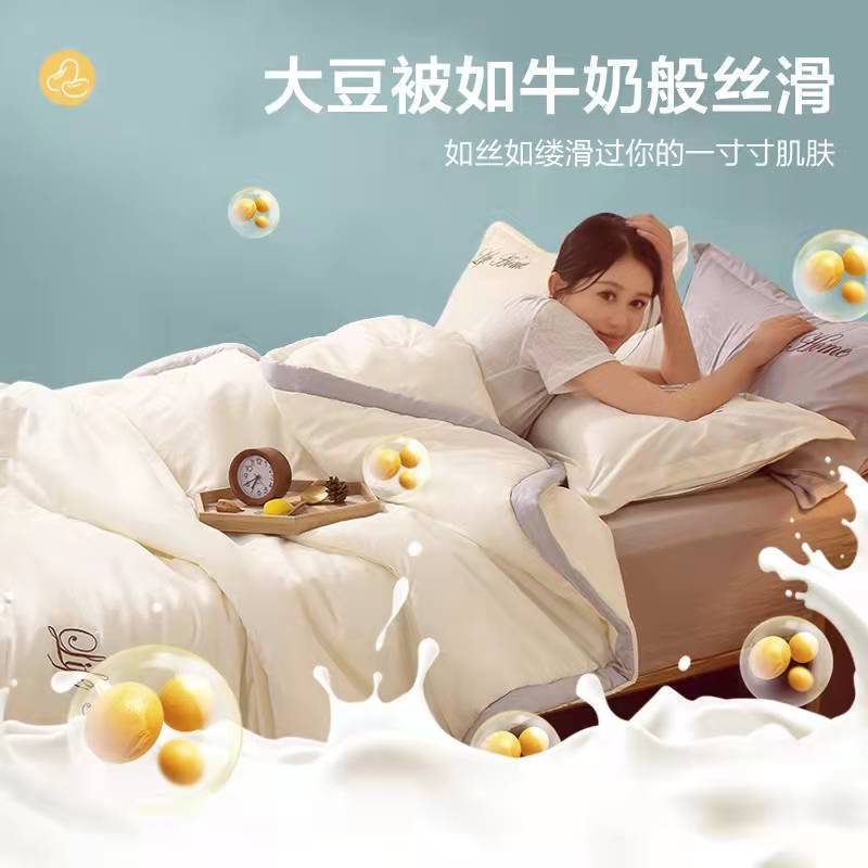 空调被夏季夏凉被家用单双人被子被芯可机洗薄夏被高清大图