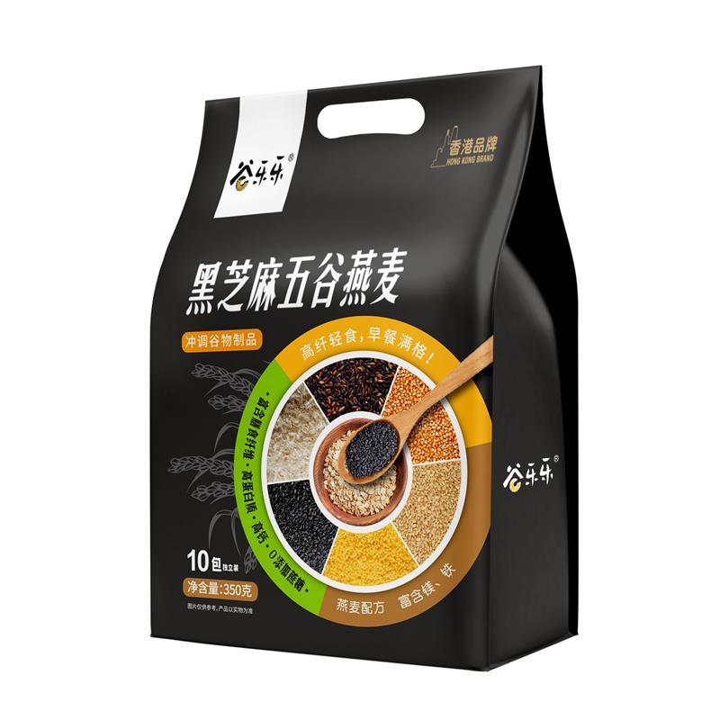 劲家庄谷乐乐-黑芝麻五谷燕麦350g*2袋