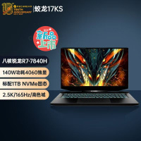 机械革命 蛟龙17KS 17.3英寸电竞游戏本办公定制笔记本电脑(R7-7840H 32G内存 1TB固态 RTX4060 8G独显 高色域165HZ 2.5K)预售品