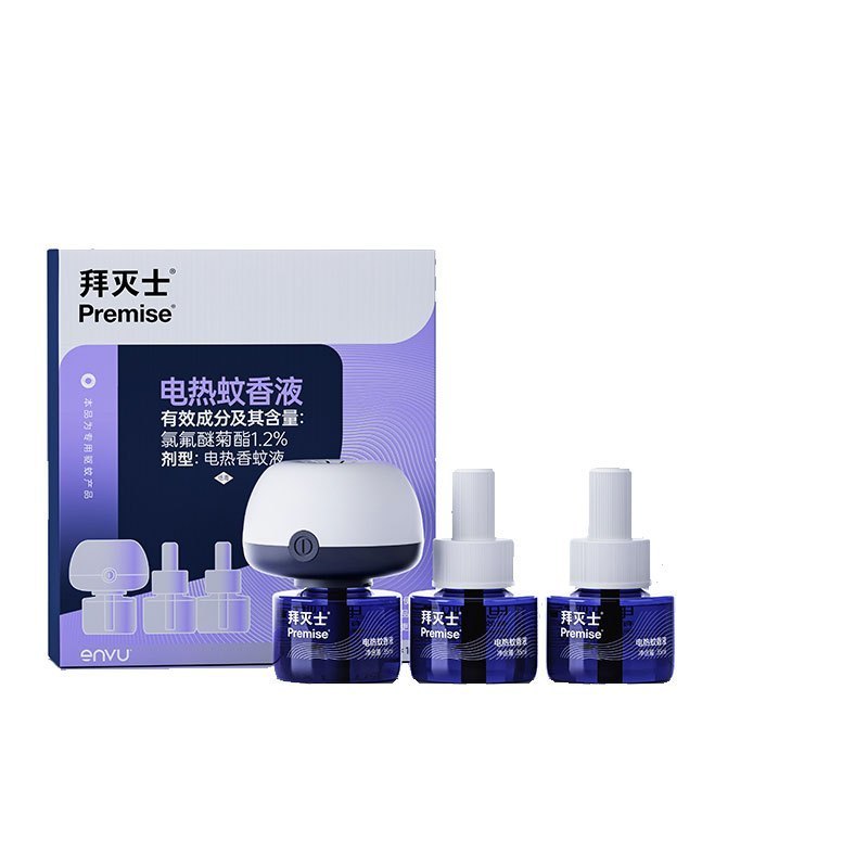 拜灭士 电热蚊香液35ml*3瓶+加热器1个