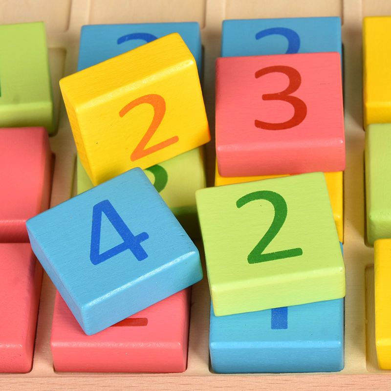 儿童数独棋盘小学生入门款九宫格阶梯训练幼儿园益智玩具独数游戏 双元数独14*14cm