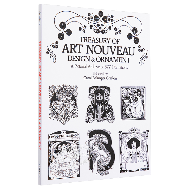 [正版]Art Nouveau Design&Ornament 进口艺术 新艺术主义设计与装饰品宝库中商原版高清大图