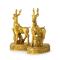 家柏饰(CORATED)铜金钱梅花鹿摆件 客厅酒柜装饰品玄关电视柜家居摆设