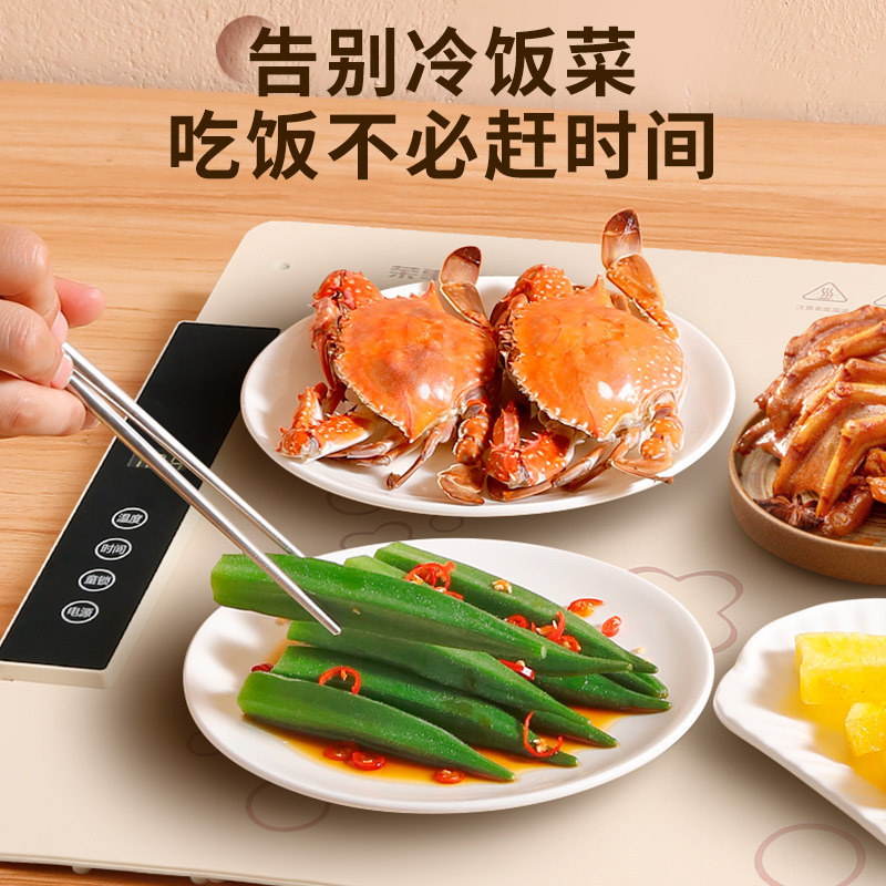 荣事达折叠暖菜板家用饭菜保温板多功能柔性保温加热垫2025年新款RS-HR280D(TM280D)高清大图