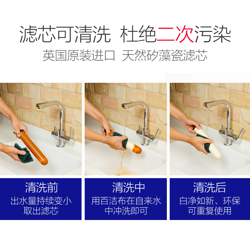 道尔顿(Doulton)DIP301/DCP203专用滤芯套装 M12 KDF PF家用净水器滤芯 DIP301-滤芯套高清大图