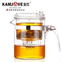 金灶（KAMJOVE）玻璃泡茶壶飘逸杯按压式茶壶耐热玻璃壶茶具泡茶器飘逸壶TP-140/300ml