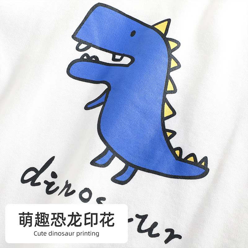 猫人秋上新男童秋衣秋裤纯棉中大童秋低圆领保暖内衣居家套装