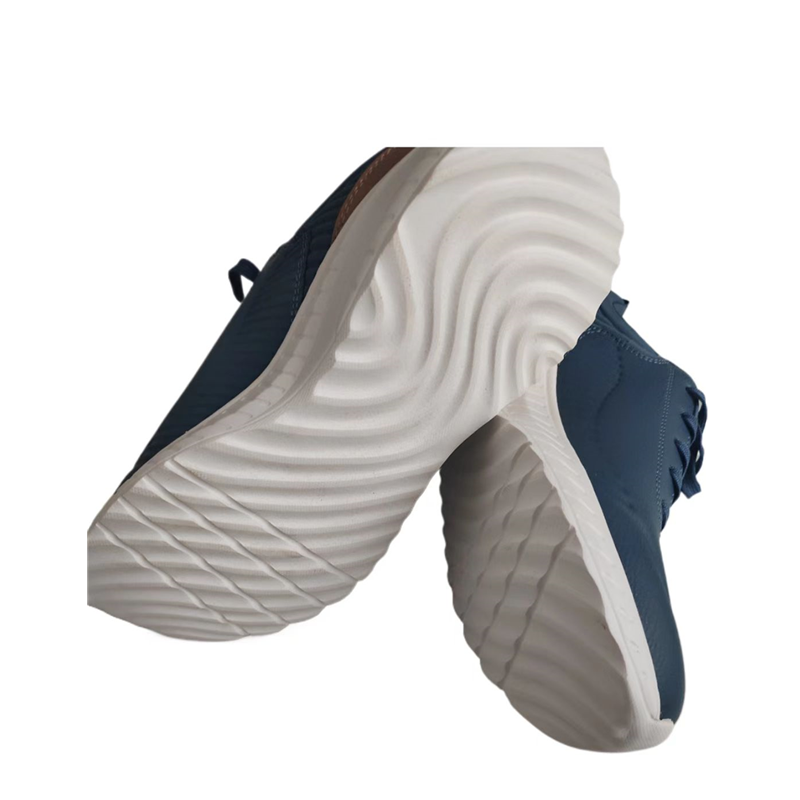 尚诺雅蓝色矮帮工作鞋SNYX318双高清大图