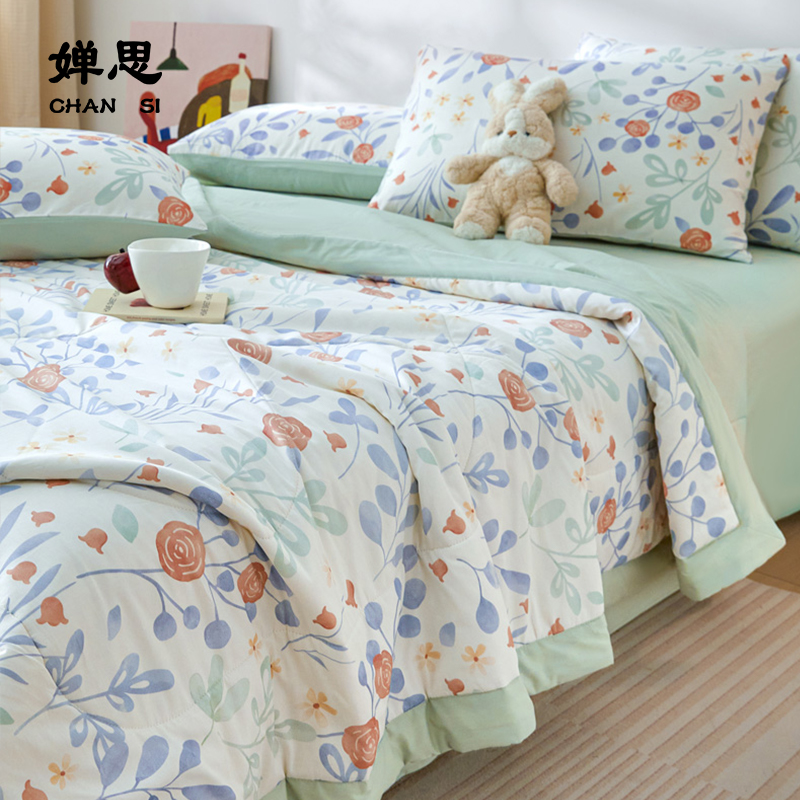 婵思 全棉棉花夏被 晴日温柔高清大图