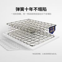 【偏硬护脊】防螨偏硬床垫1.5米 高碳钢弹簧护脊床垫1.8m偏硬床垫 慕诺尔