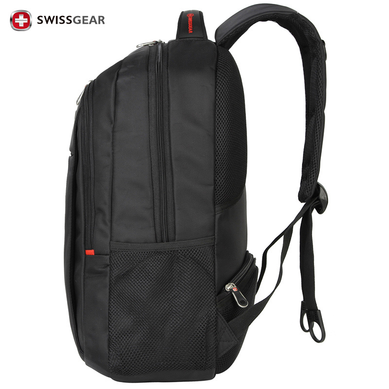 SWISSGEAR 背包双肩包商务笔记本电脑包15.6英寸旅行包 SA-9602黑色[邮政银行专供款,其他拍下不发货]