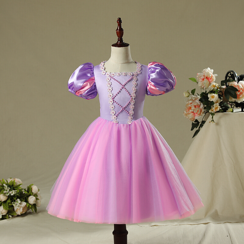 女童裙子公主裙冰雪奇缘长公主蓬蓬裙演出服公主服装