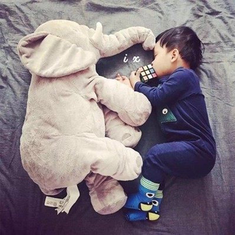 卡通可爱大象抱枕被子两用汽车多功能靠枕靠垫午睡毯子折叠空被