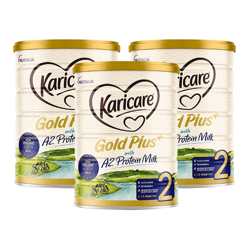 澳洲新西兰可瑞康(karicare)金装A2蛋白宝宝配方牛奶粉2段900g 进口婴幼儿二段奶粉6-12个月
