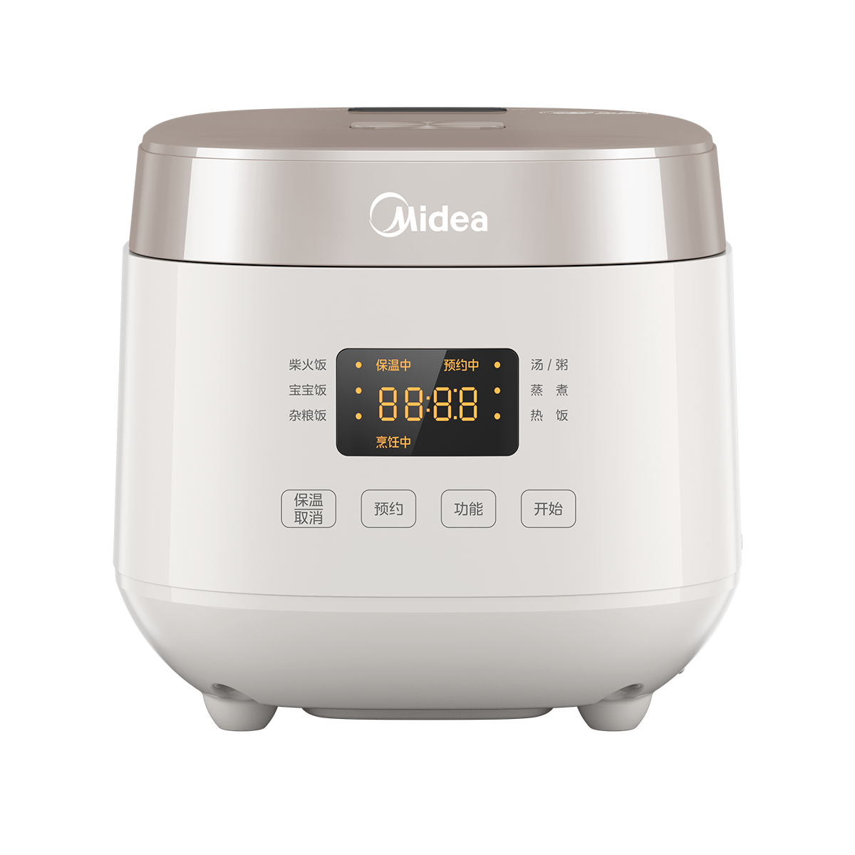 美的(Midea)0涂层2L不锈钢内胆1-2人电饭煲电饭锅家用智能多功能无涂层电饭煲 MB-RC201S