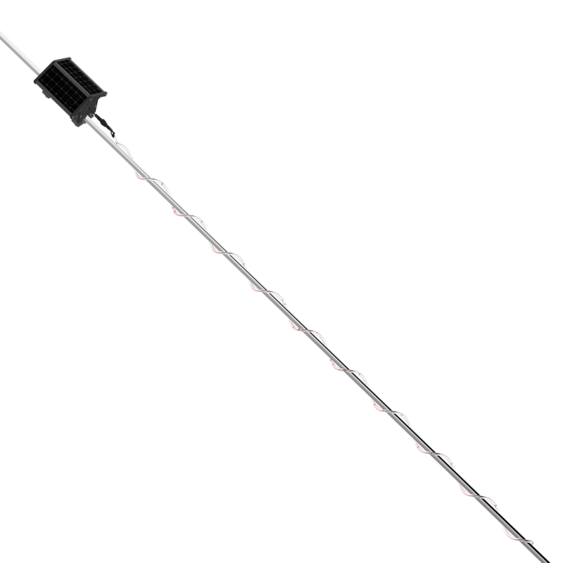 羚翎 LLJS-04 1W DC3.7V 闪烁频率0.5Hz IP66 LED斜拉线警示灯(缠绕式)高清大图