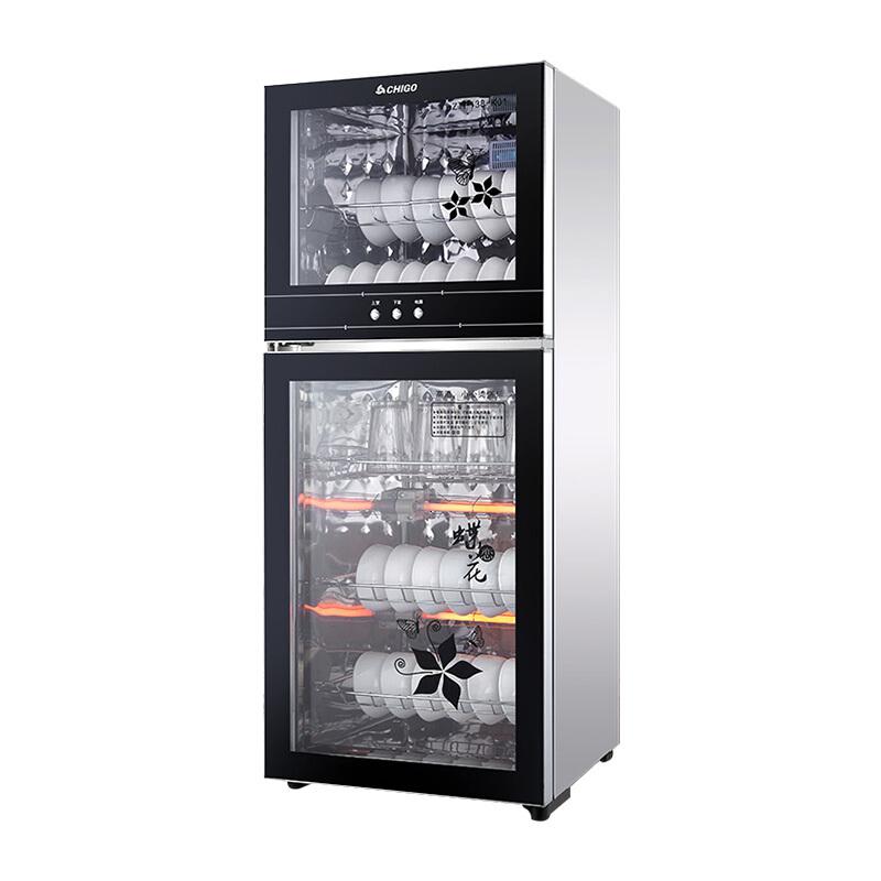 志高消毒柜家用迷你小型大容量双立式商用厨房碗筷餐具消毒碗柜高清大图