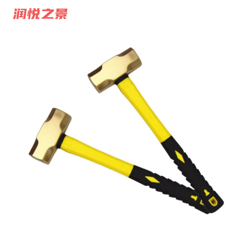 润悦之景 防爆黄铜八角锤 4磅 把高清大图