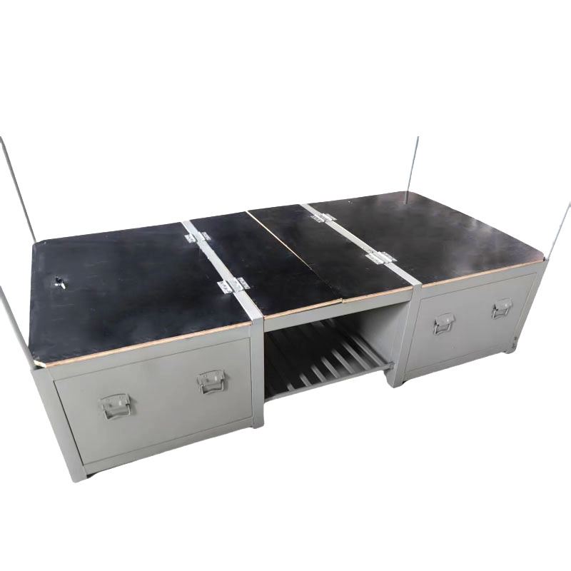 鋆珑 钢制制式床 单人床+床头柜 组高清大图