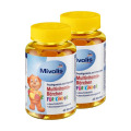 dm德国Mivolis进口小熊儿童维生素软糖补充营养多种复合维生素VC软糖60粒【两罐装】
