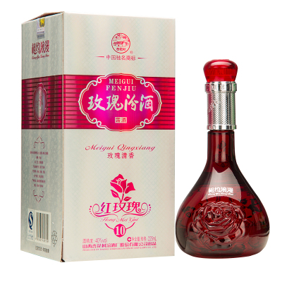 汾酒 玫瑰汾酒 40度 225ml 单瓶装 清香型白酒 小酒