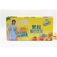 包邮 新货真果粒酸奶伊利果粒优酸乳草莓芒果黄桃酸奶245g 12盒2月产果粒草莓1提