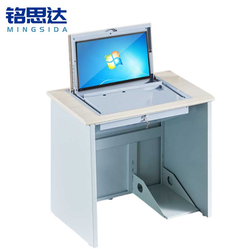 铭思达翻转电脑桌单人位张