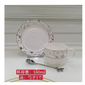 宁乐 白金梅花 骨瓷咖啡杯 1套