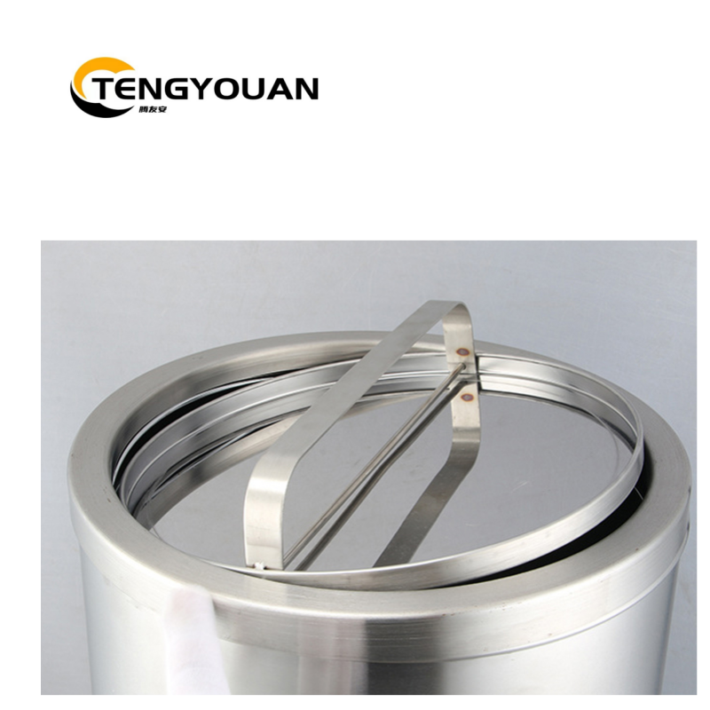 腾友安 不锈钢垃圾桶/380*730mm/个高清大图