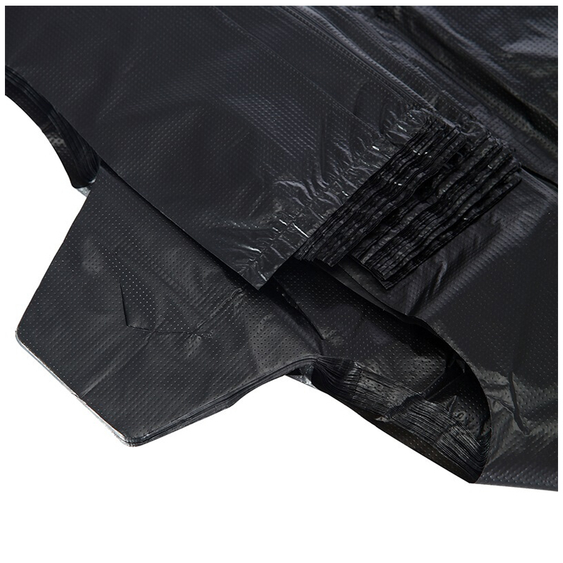 禧天龙 背心式垃圾袋 35只装小号垃圾桶袋清洁手提一次性黑色塑料袋高清大图