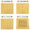 中国象棋围棋木盘皮革盘加厚布面料折叠便携式军棋棋盘初学者成人|19路围象双面两用棋木盘0.5厚度