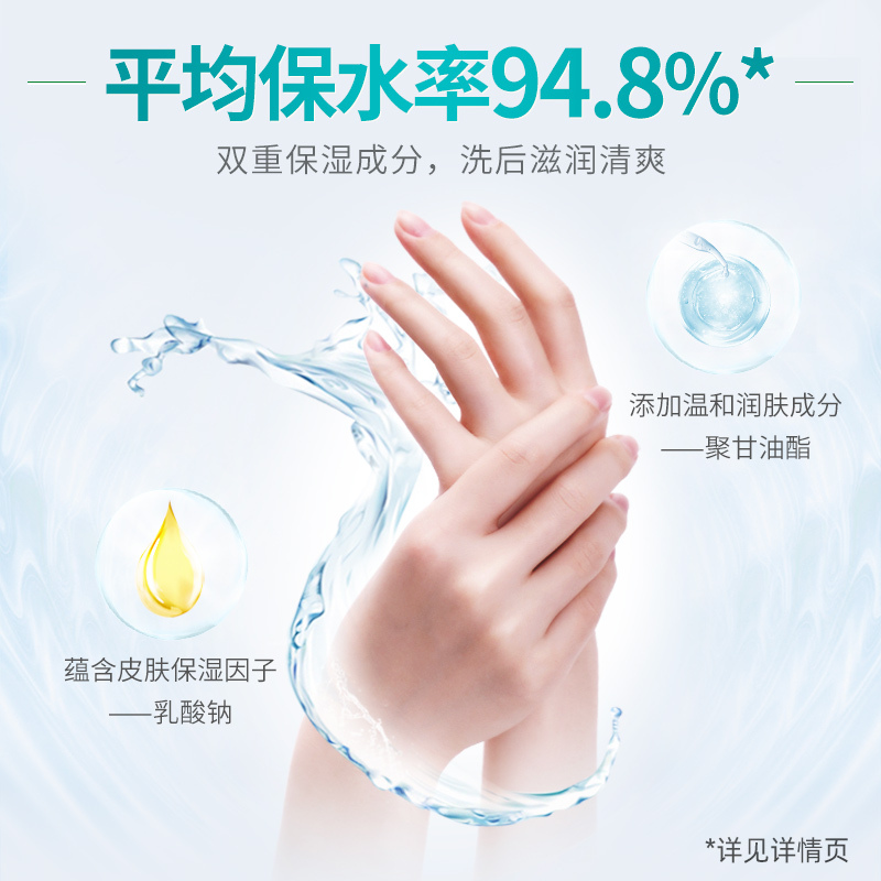 蓝月亮 鲜果薄荷 泡沫抑菌洗手液255ml×2高清大图