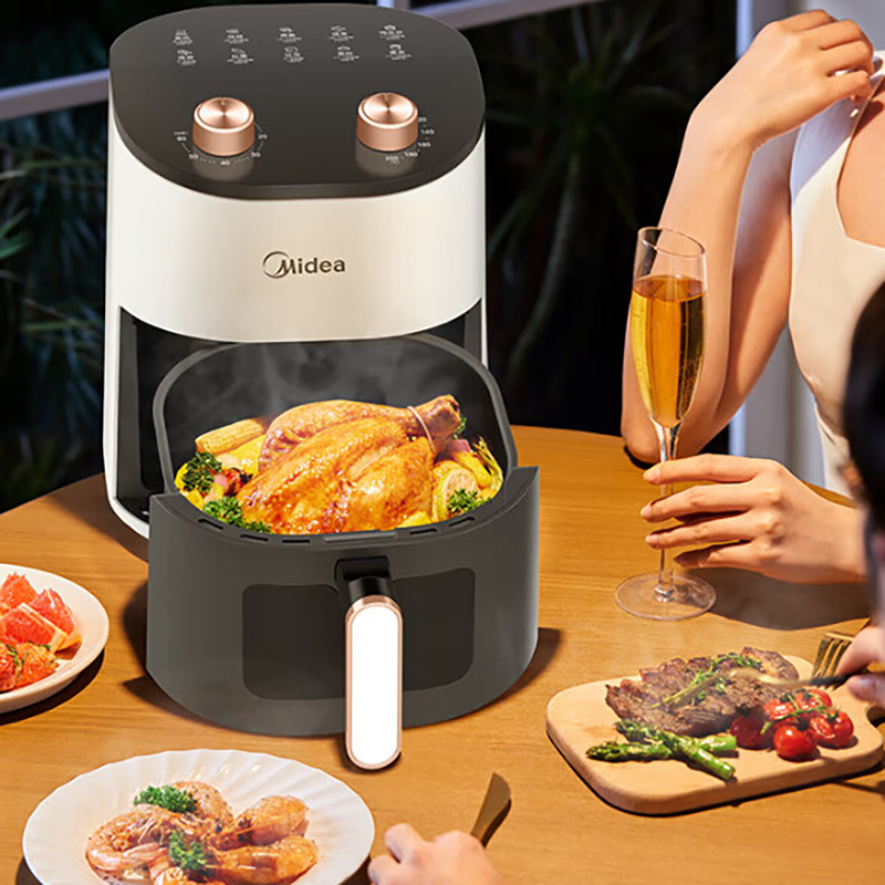 美的(Midea)空气炸锅 MF-KZE4588TQ 4.5L高清大图