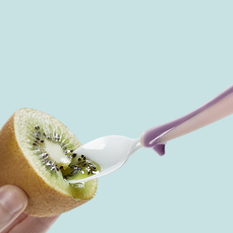 babycare 刮泥勺婴儿辅食 神器宝宝吃苹果泥刮勺子刮水果泥器工具 江户紫