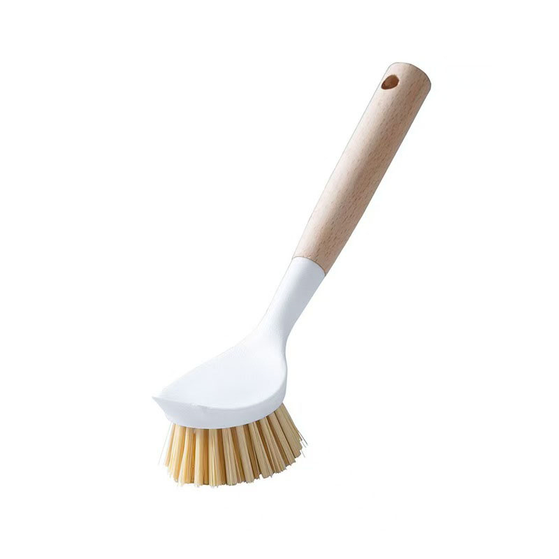 旭目竹 圆头带铲锅刷 长约25.5cm 个高清大图