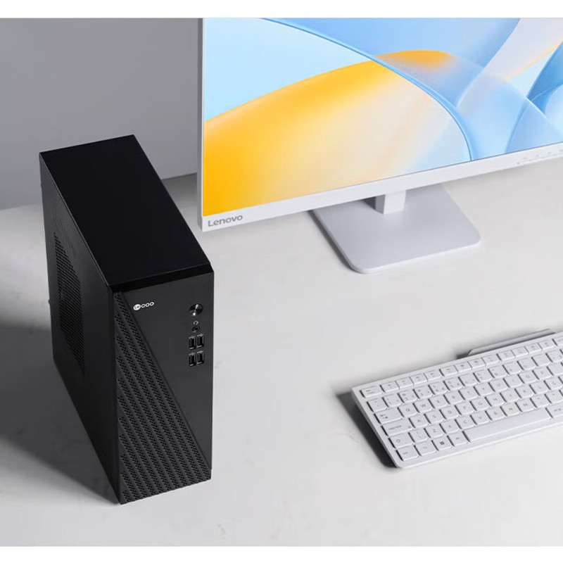 联想(Lenovo)来酷Lecoo 酷310 台式机电脑主机(酷睿i5-14500HX 16G 1T固态硬盘 WIFI Win11)高清大图