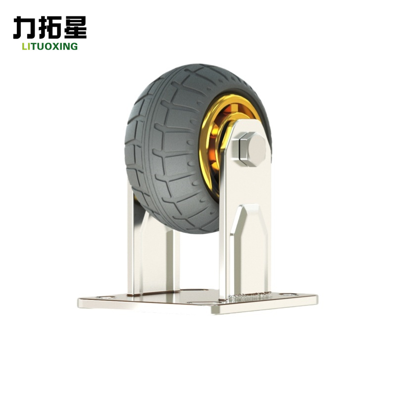 力拓星 橡胶轮 4寸定向 个高清大图