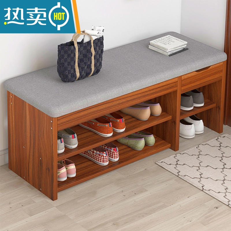 敬平进门口换鞋凳鞋柜穿鞋凳多功能入户收纳凳坐凳一体玄关沙发凳鞋架高清大图