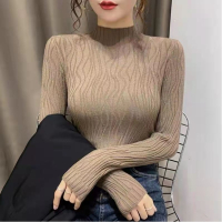 JLY042简约百搭毛衫套头女_黑色_均码
