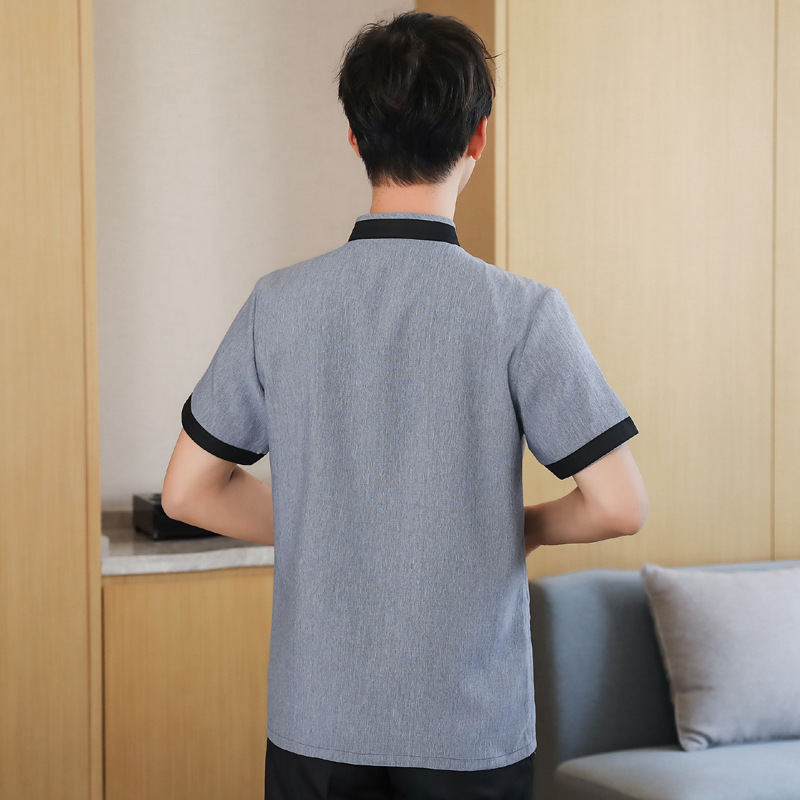 剑神WC-48保洁工作服 保洁服短袖 男女款 保洁服夏装 男短袖上衣 XL