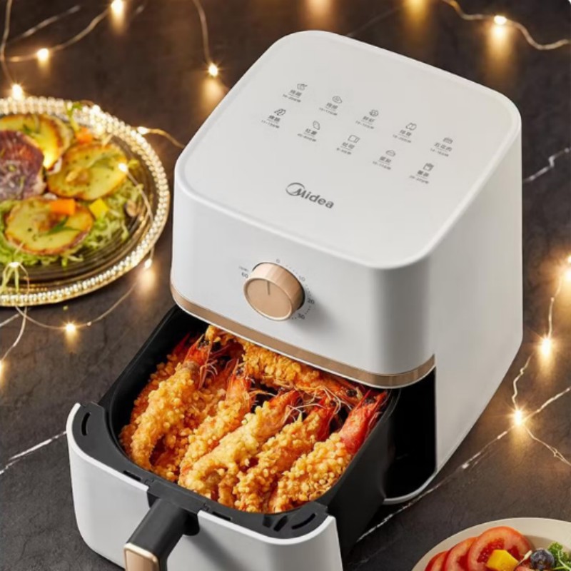 美的(Midea)空气炸锅家用4.2L大容量旋钮操作KZE401X9高清大图