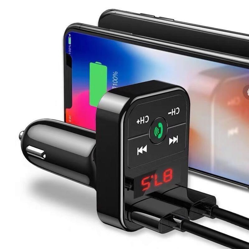 0] 裸机[无礼品] 没杂音通用车载mp3蓝牙接收音乐播放器免提通话双usb