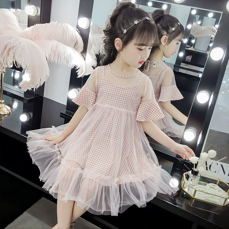 女童吊带裙夏装新款韩版儿童夏季连衣裙小女孩纱裙洋气公主裙莎丞sha